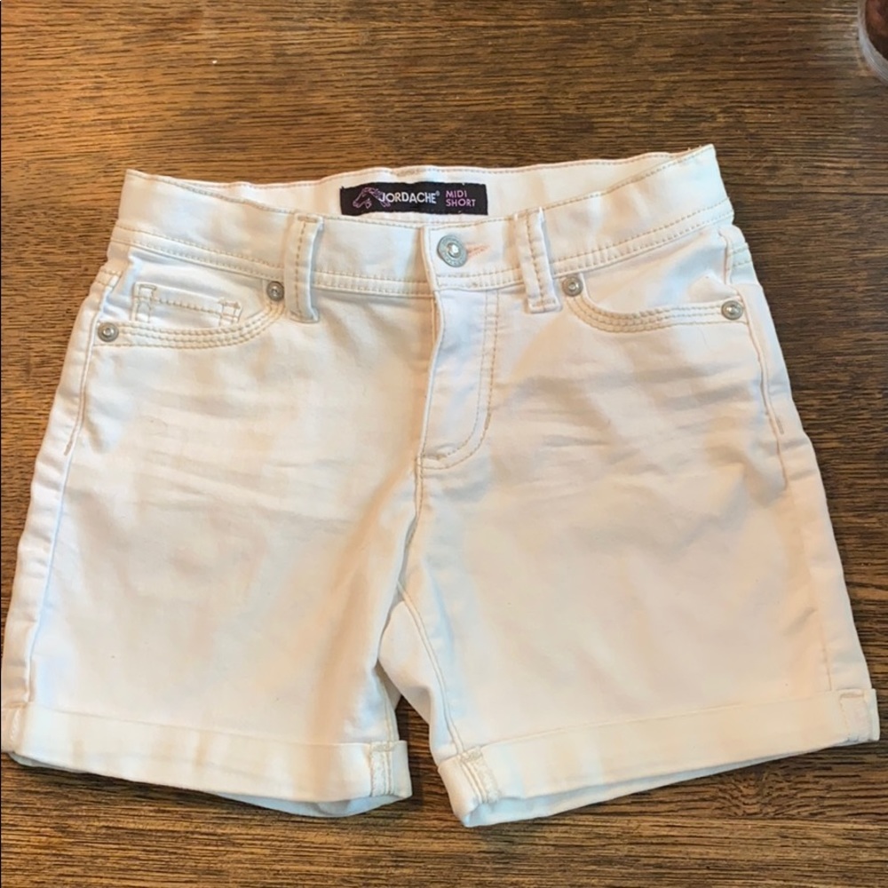 White jean shorts!